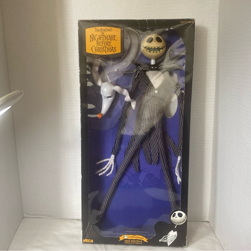 Talking Jack Skellington & Zero The Nightmare Before Christmas 10th Anniversary